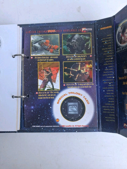 1996 Star Wars Trilogy Tazo Collectors Force Pack Walkers Complete Set Leia Card