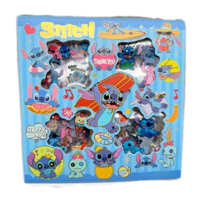 100pcs Cute Disney Lilo & Stitch Cartoon Sticker Gift Box Set DIY Vinyl Decals