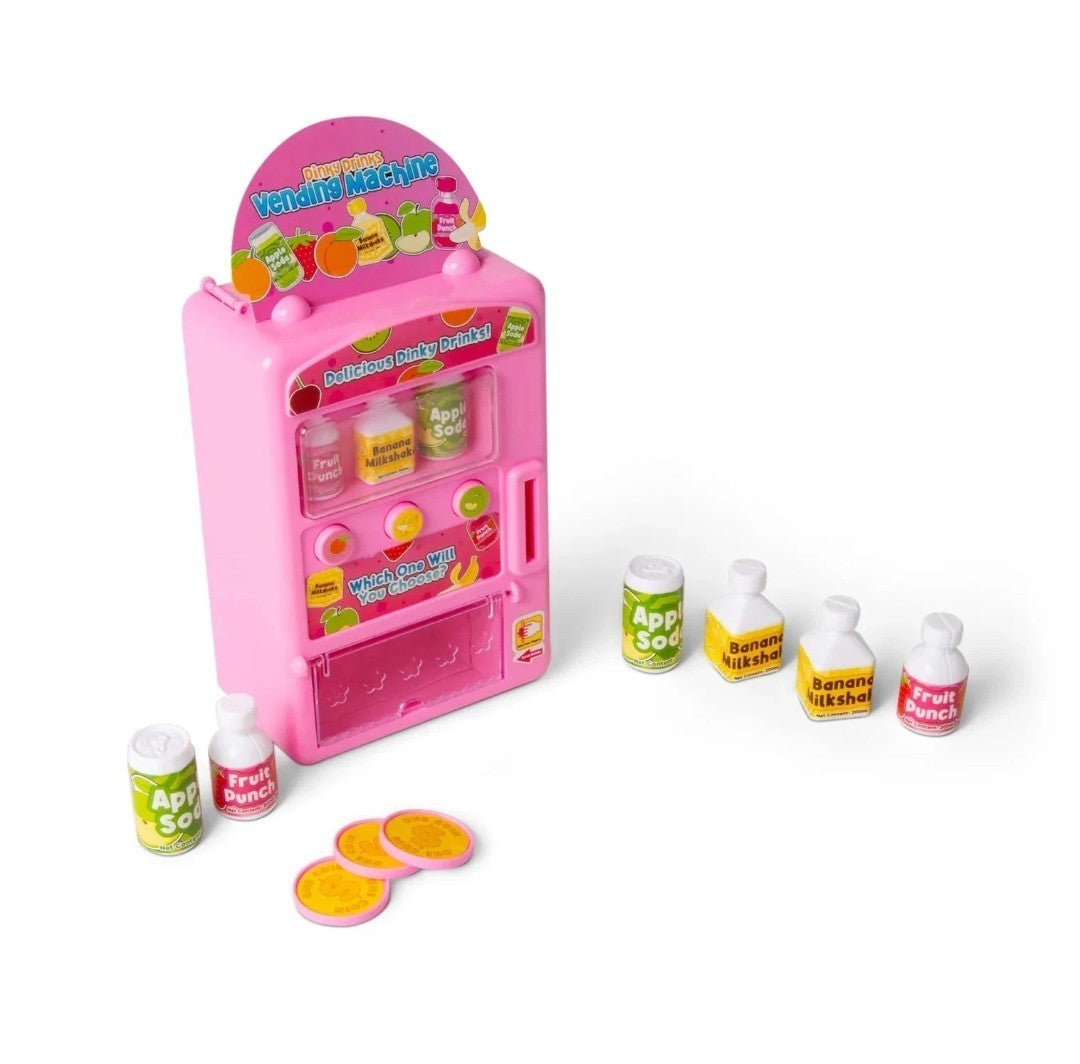 Hgl Dinky Drinks Vending Machine Toy Playset - Interactive Role Play Fun