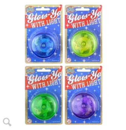 X4 PCS - Retro Glow-Yo Light-Up Return Top - Motion Activated LED