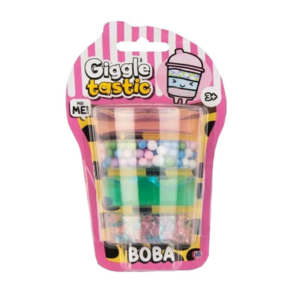 Giggle Tastic Boba Slime - Cute Bubble Tea Inspired Sensory Toy with Beads