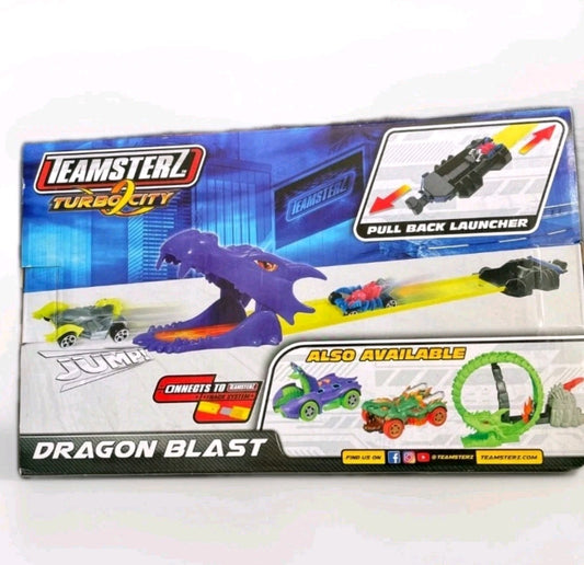 Teamsterz Turbo City Dragon Blast Car Launcher - A Great Christmas Gift For Kids