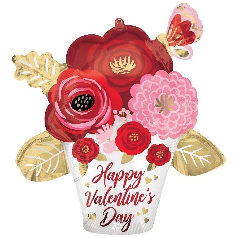 Valentines Day Foil Balloons For That Somebody Special: Heart, Marble, Abstract