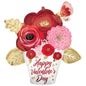 Valentines Day Foil Balloons For That Somebody Special: Heart, Marble, Abstract