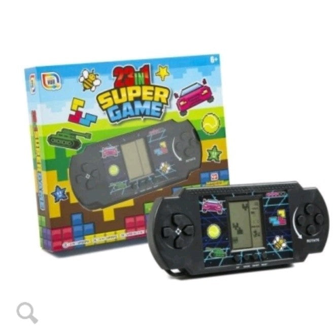 Electronic Hand Held Retro Game Boy Console 23 Games Machine Battery Operated