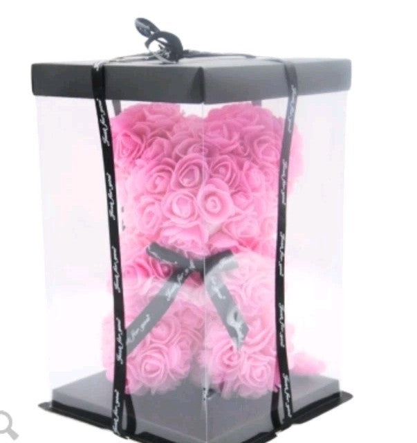 Pink Foam Rose Flower 25cm - Luxury Rose Teddy Bear - Weddings - Birthdays
