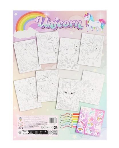 Unicorn Colouring Set with Stickers