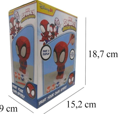 Disney & Marvel's Spidey Paint Your Own Model Spiderman Figure 5 Paints & Brush