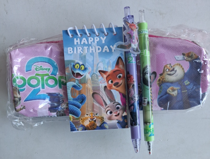 Disney Zootopia 2 Stationery Set Party Favours – Choose Your Colour!
