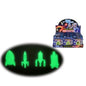Star Voyagers Glow in the Dark Rocket Stickers - Set of 12