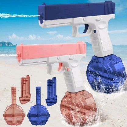 Electric Water Gun - Automatic Glock Style - High Capacity Drum Mag - Long Range