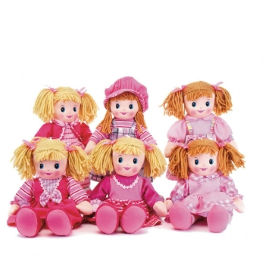 20" 51cm Rag Doll Large Soft Plush Toy Traditional Dolly Girls Kids Gift New