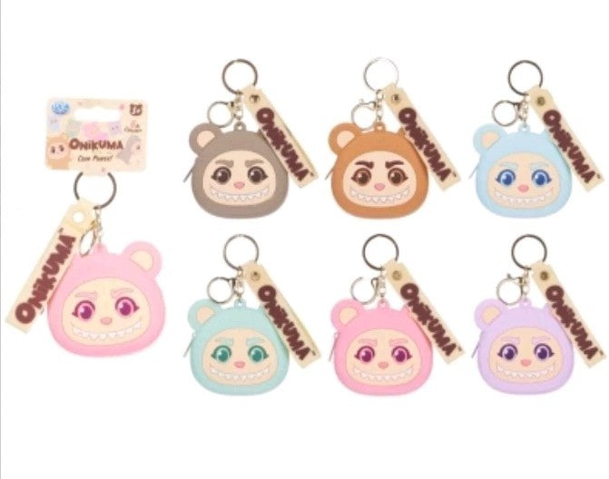 ONIKUMA MONSTER COIN PURSE WITH STRIPE TAG 
