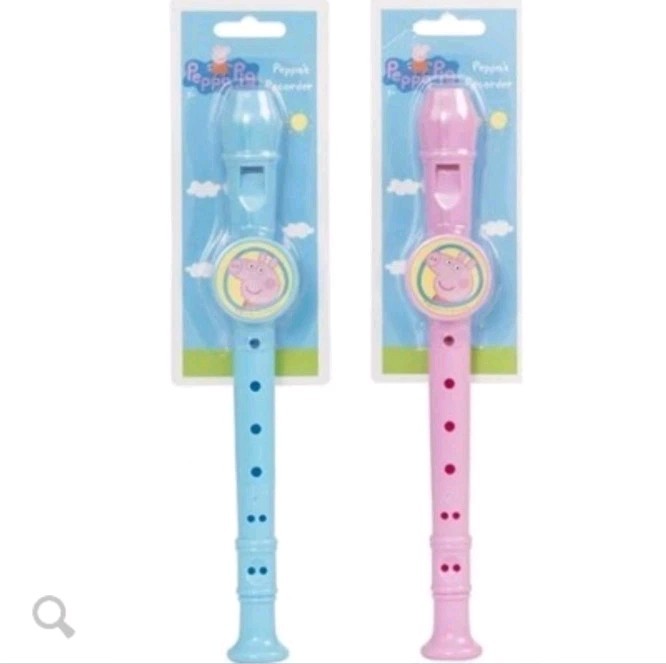  Peppa Pig Recorder Musical Instrument Toy Pink Blue (1 Supplied at Random)