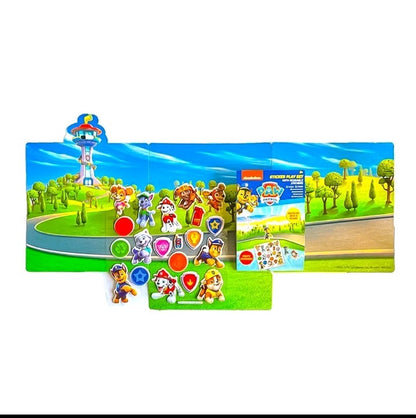 Paw Patrol Puffy Sticker Play set with reusable stickers, unfolds into a scene