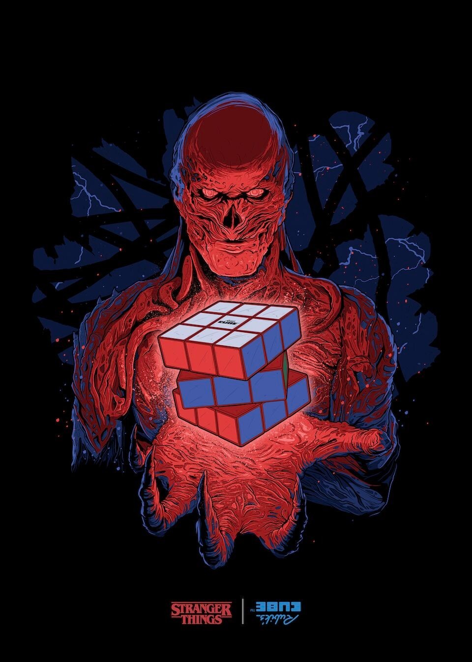New Netflix' Stranger Things Rubiks Cube - Vines Retro 80s Toy - The Upside Down