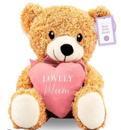 MOTHER'S DAY BEAR WITH HEART 20CM