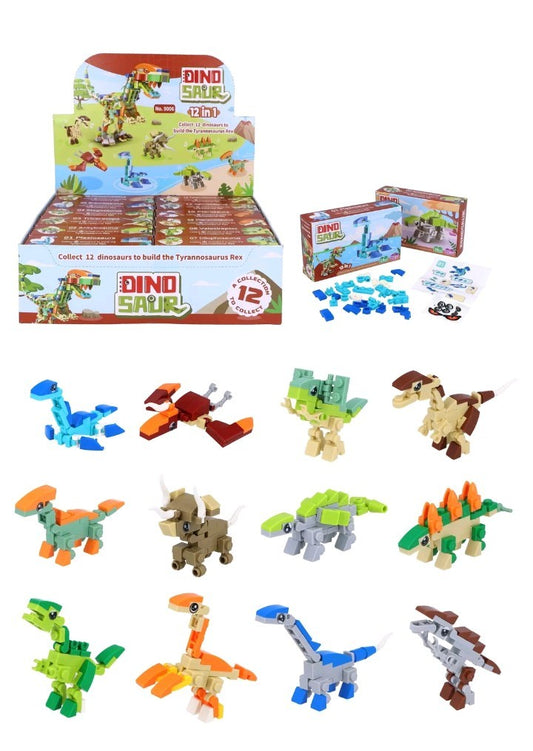 Dinosaur BLOCKS Kit Set For Building Assorted Dinosaurs Packs X5