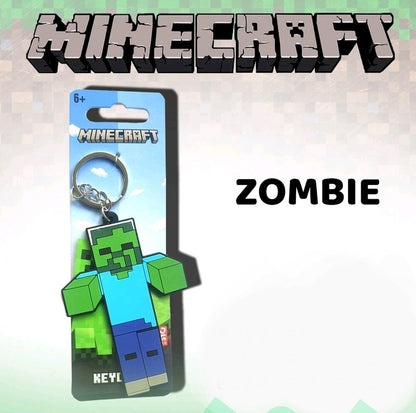Official Licensed Minecraft 2D Soft PVC Keyrings (Choose Character)
