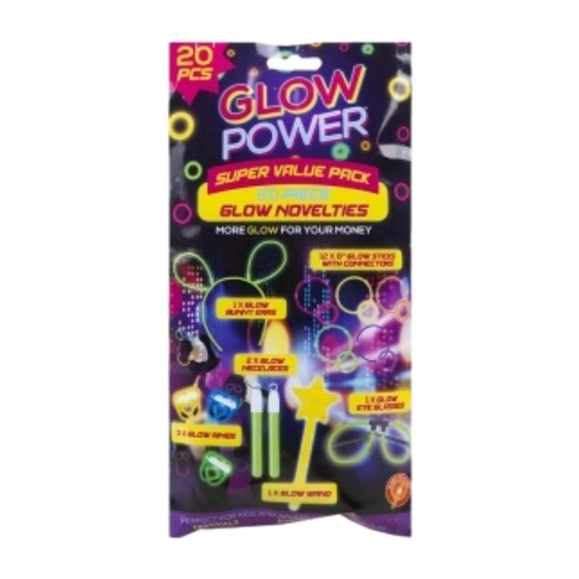 Glow in the Dark - Mini Glow Mix Of Light Up Toys - Party - Dress Up Accessory 