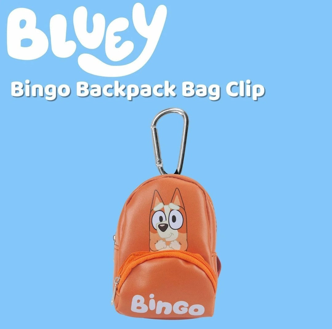 Bluey - Bingo Backpack Bag Clip Childrens Video Game Accessories 12. 5cm x 9cm