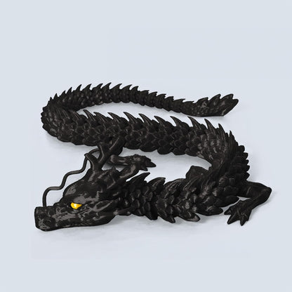 3D Printed Chinese Dragon's Model Ornaments – Fully Articulated