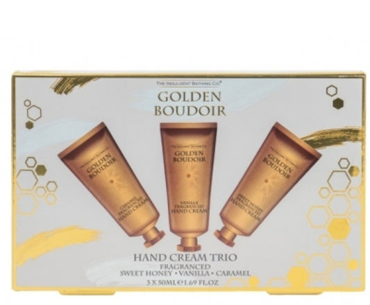 The Indulgent Bathing Co. Golden Boudoir Hand Cream Trio Gift Set 3x50ml