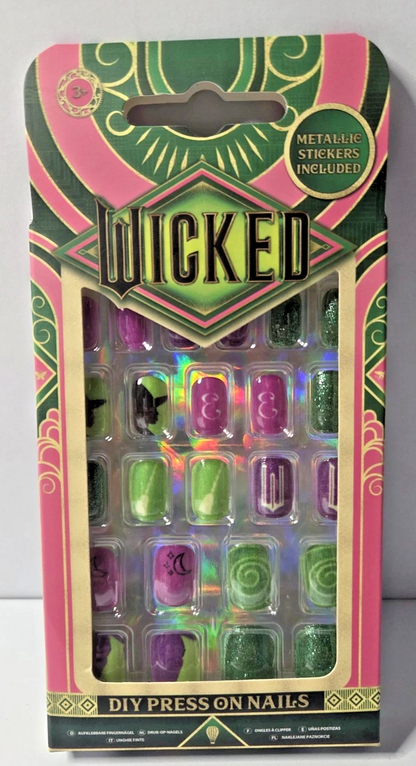 Officially Licenced Press On Nails: Wicked, Stitch, Hello Kitty & Friends + More