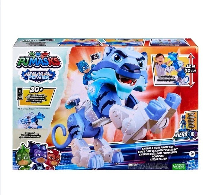 PJ Masks Animal Power Charge and Roar Power Cat Interactive Toys with 20+ Lights