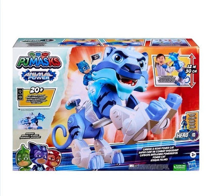 PJ Masks Animal Power Charge and Roar Power Cat Interactive Toys with 20+ Lights