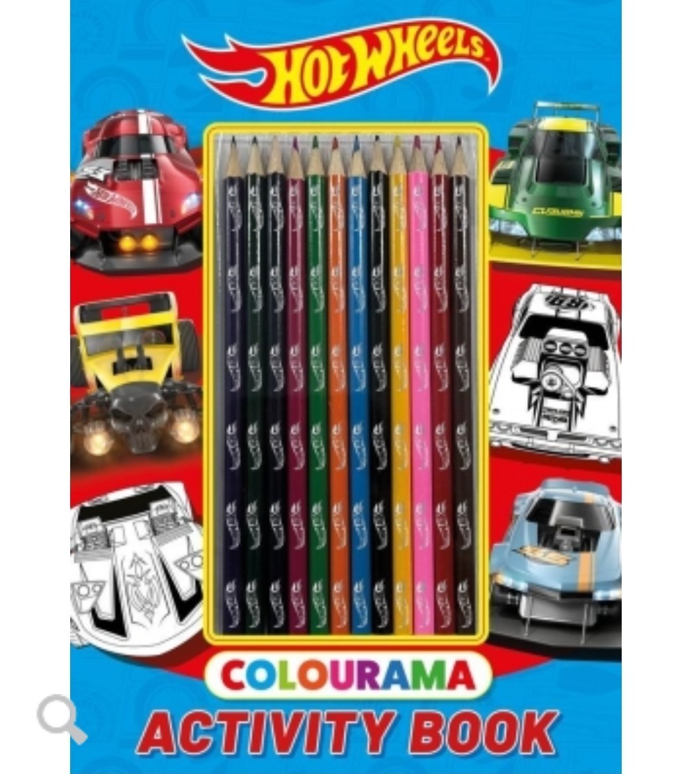 Hot Wheels Colourama Activity & Colouring Book