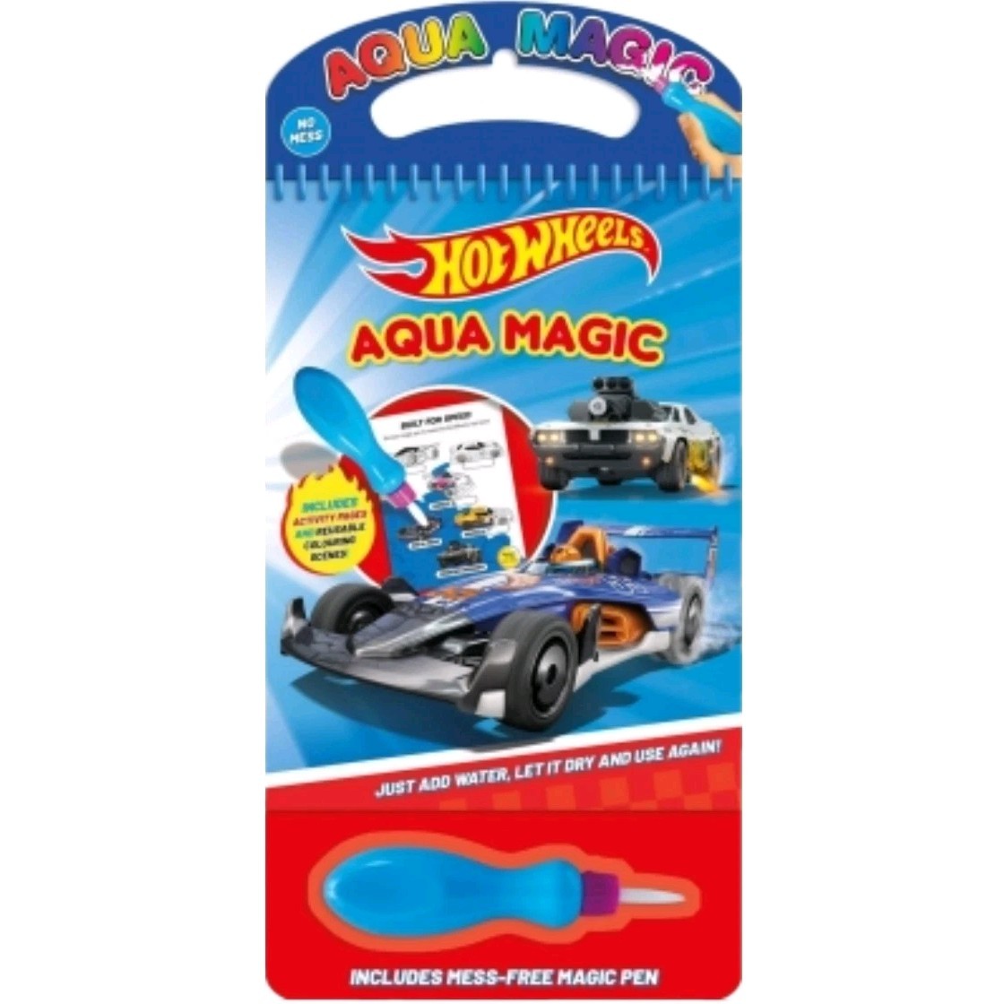 Hot Wheels Aqua Magic - Mess-Free Reusable Coloring Activity Book
