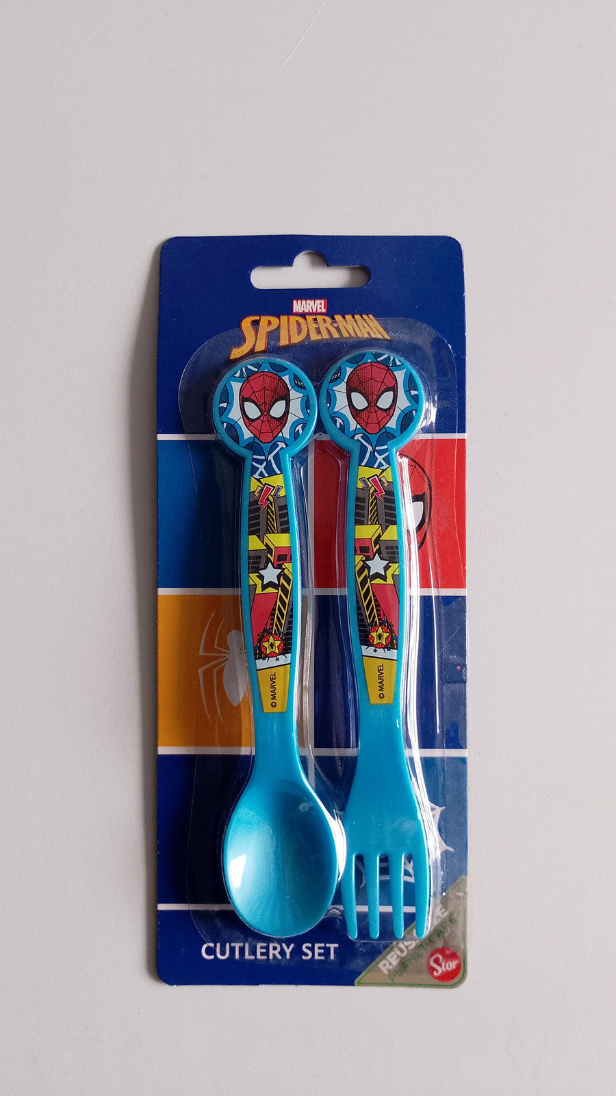 Children's Character Cutlery Sets, Spider Man - Stitch - Bluey - Pepper Pig