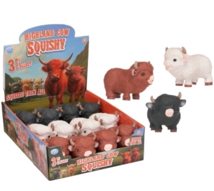 Highland Cow Squishy - Sensory Fidget - Assorted Colours