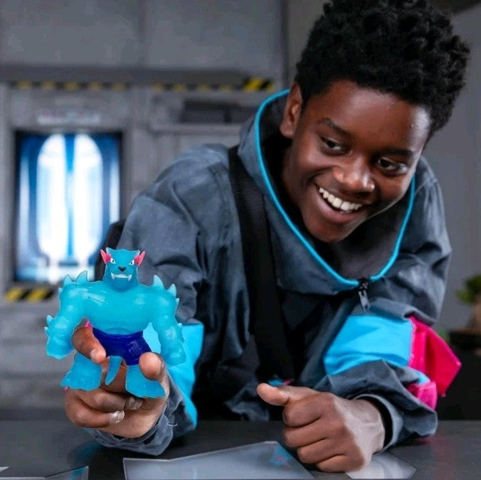 MrBeast Lab Stretchy Heroes Goo Jit Zu Hero Hypercharged Legendary Icon Panther 