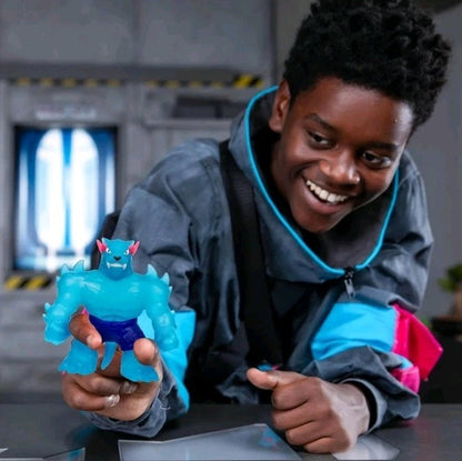 MrBeast Lab Stretchy Heroes Goo Jit Zu Hero Hypercharged Legendary Icon Panther 