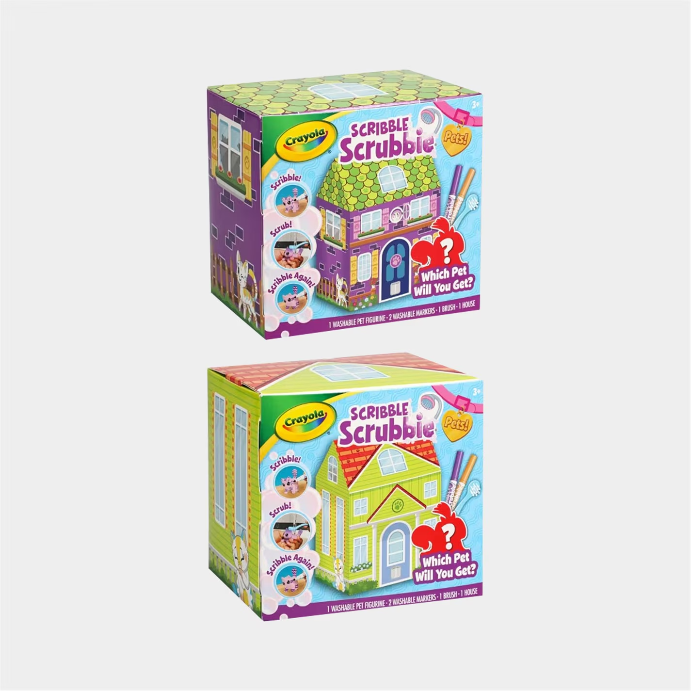 NEW Crayola Scrib Pets Kids Board Game X2 Included