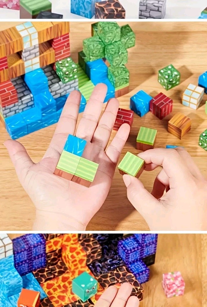 GraceDuck 200PCS Magnetic Blocks - Magnetic Building Block for Kids Ages 3+