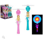 LED Light Up Mermaid Windmill Wand Spinning Toy with Sound Effects Kids Gift