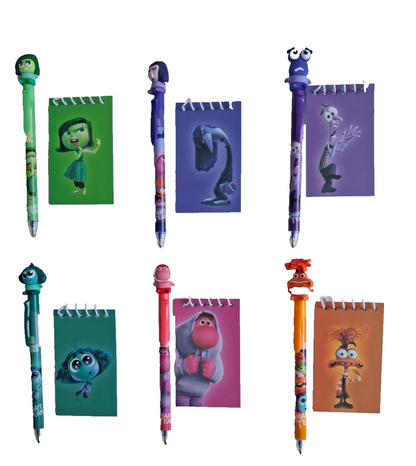 Disney Pixar Inside Out 2 Mini Notebook & Pen Sets • Choose Your Mood!