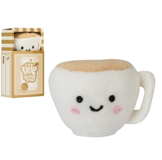 Little Things Mini Cup Of Tea Plush in Matchbox Boxed - Soft Toy Gift - Novelty 