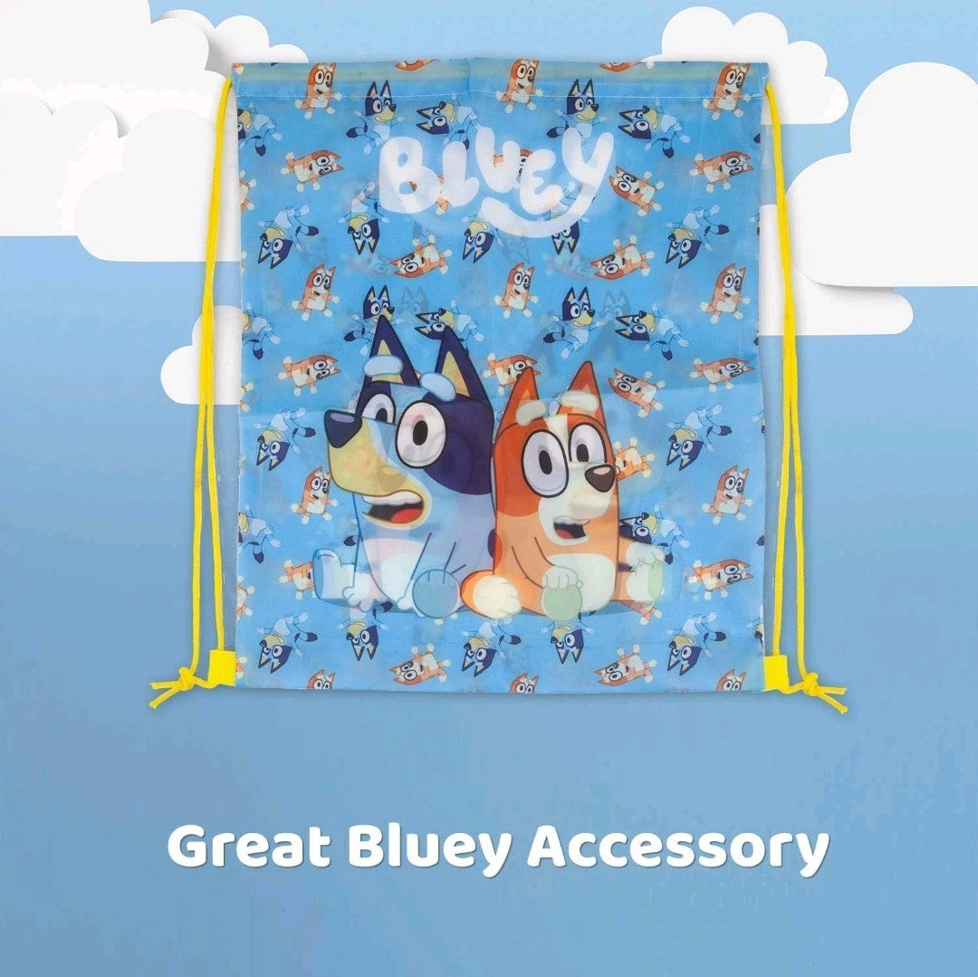 OFFICIAL Bluey & Bingo Drawstring Bag Kids PE Gym Swim School Backpack Rucksack