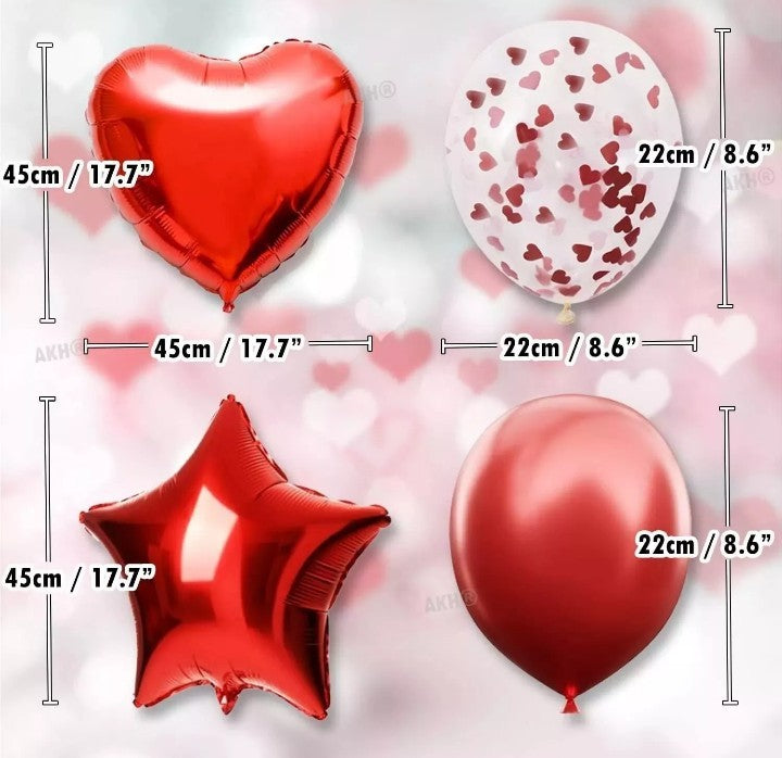 VALENTINES DAY BALLOON DISPLAY PACK - VALENTINES DECORATIONS 