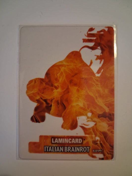 Lamincard Italian Brainrot: Tartarughino Tortellino 127/162 RARE PRINTING ERROR!