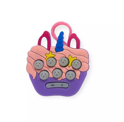 Mini Electronic Quick Speed Button Popper Game - Kids Toy - Bag Clip Game