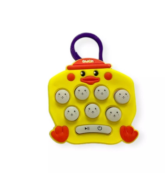 Mini Electronic Quick Speed Button Popper Game - Kids Toy - Bag Clip Game