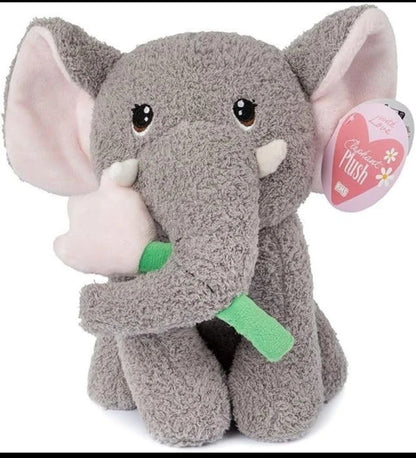 Tatty Elephant With Spring Flower Plush Soft 25cm Cuddly Toy Easter Gift
