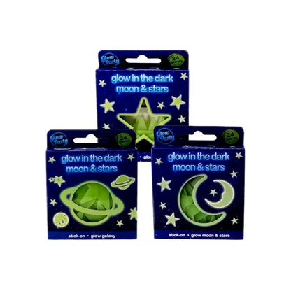 Starry Starry Night Glow In The Dark Wall & Ceiling Stickers - 24 Piece Set