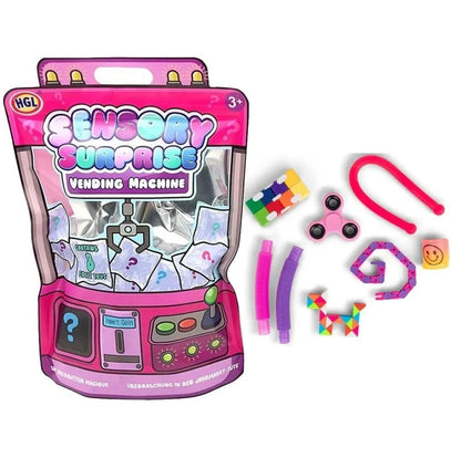 Vending Machine Mystery Bag – Pink - 8 Surprise Sensory Fidget Toys Inside