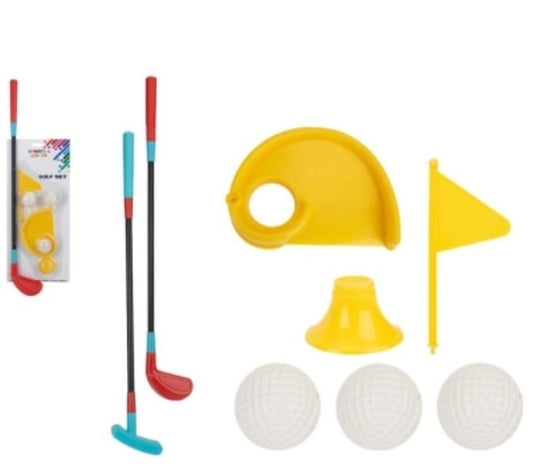 Childs Golf Set Outdoor Games Summer Activity 53cm x 8cm Multi Coloured 